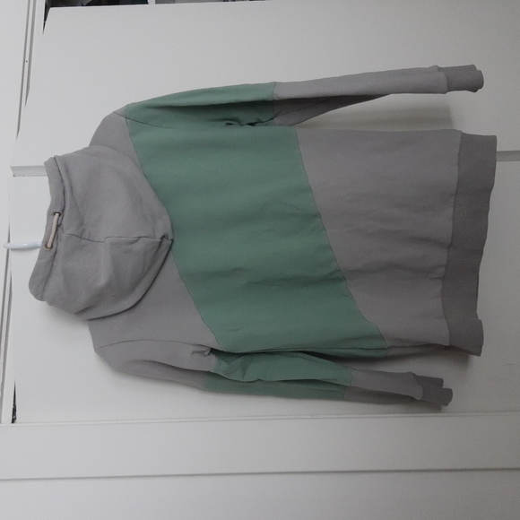 Ampersand Avenue singlehood sweater, medium, mint and grey - Picture 2 of 4